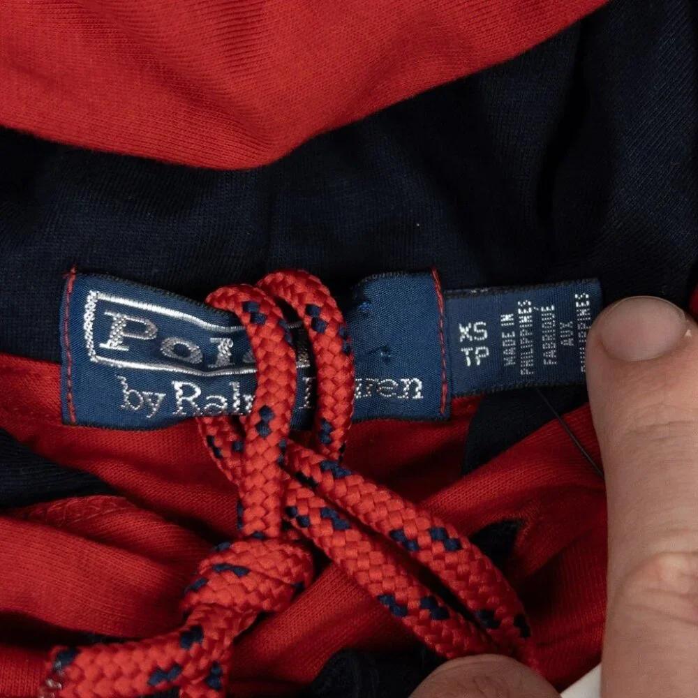 Polo Ralph Lauren Suicide Skier Hoodie Men's XS Pullover Lightweight Red - Picture 3 of 14